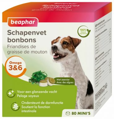 6x Beaphar Schapenvet Bonbons Mini Zeewier 245 gr