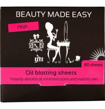 Beauty Made Easy Oil Blotting Sheets Pink 80 stuks