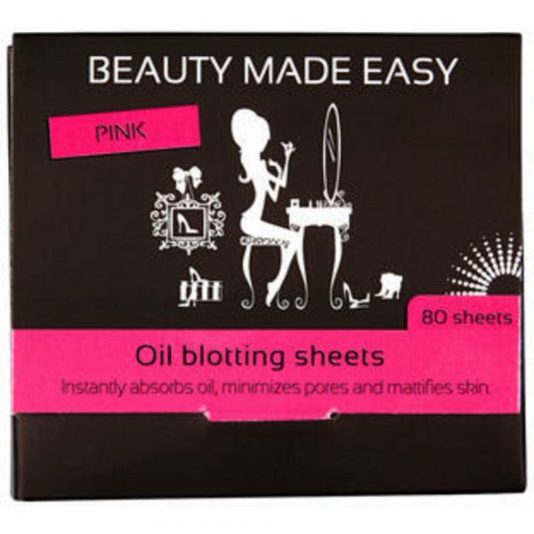 Beauty Made Easy Oil Blotting Sheets Pink 80 stuks