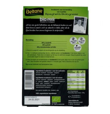 3x Beltane Spaghetti Bolognese Bio 31 gr