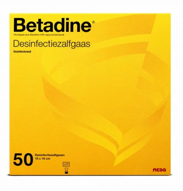 Betadine Desinfectiezalfgaas 50 stuks