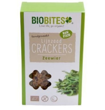 3x Biobites Crackers Raw Zeewier Bio 2 stuks