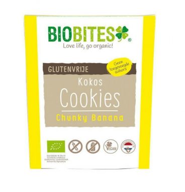 3x Biobites Kokos Cookies Banaan Bio 65 gr