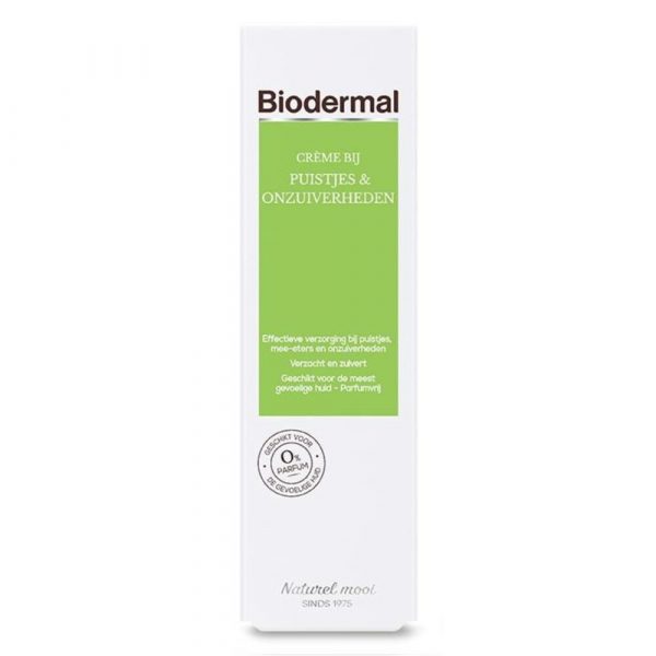 Biodermal Crème bij Puistjes&Onzuiverheden 30 ml