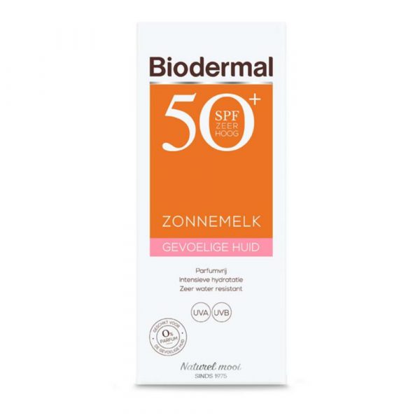 3x Biodermal Gevoelige Huid Zonnemelk SPF 50+ 200 ml