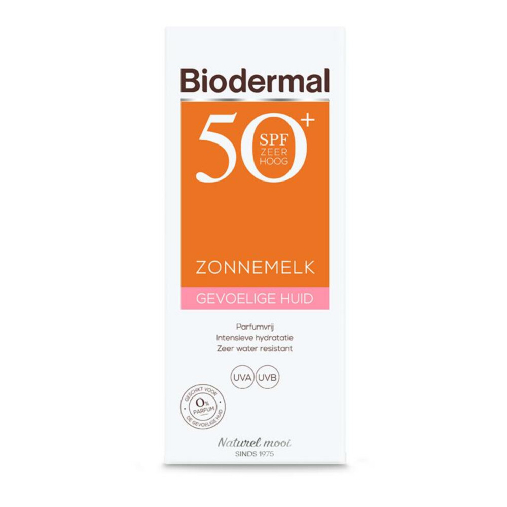 3x Biodermal Gevoelige Huid Zonnemelk SPF 50+ 200 ml