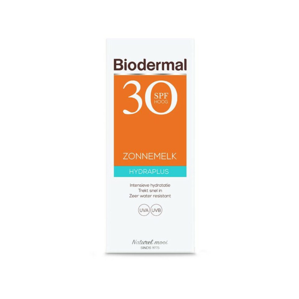 3x Biodermal Hydraplus Zonnemelk SPF 30 200 ml