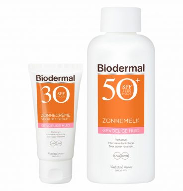 Biodermal Lichaam en Gezicht Gevoelige Huid Zonnebescherming Pakket