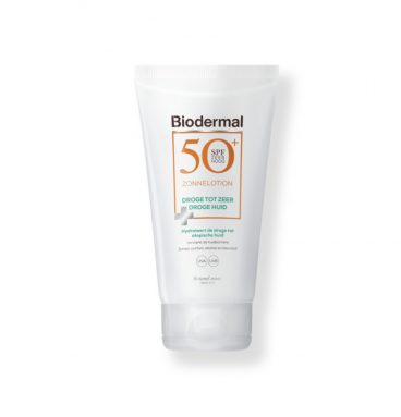 2x Biodermal SPF 50 Zonnelotion Droge Huid 150 ml