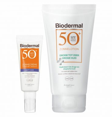 Biodermal SPF50 Anti-Age Lichaam en Gezicht Zonnebescherming&Verzorging Pakket