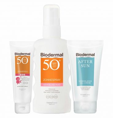 Biodermal SPF50 Familie Zonnebescherming&Verzorging Pakket