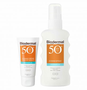 Biodermal SPF50 Lichaam en Gezicht Hydraterende Zonnebescherming Pakket