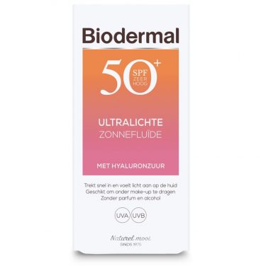 2x Biodermal Ultralichte Zonnefluide SPF 50+ 40 ml