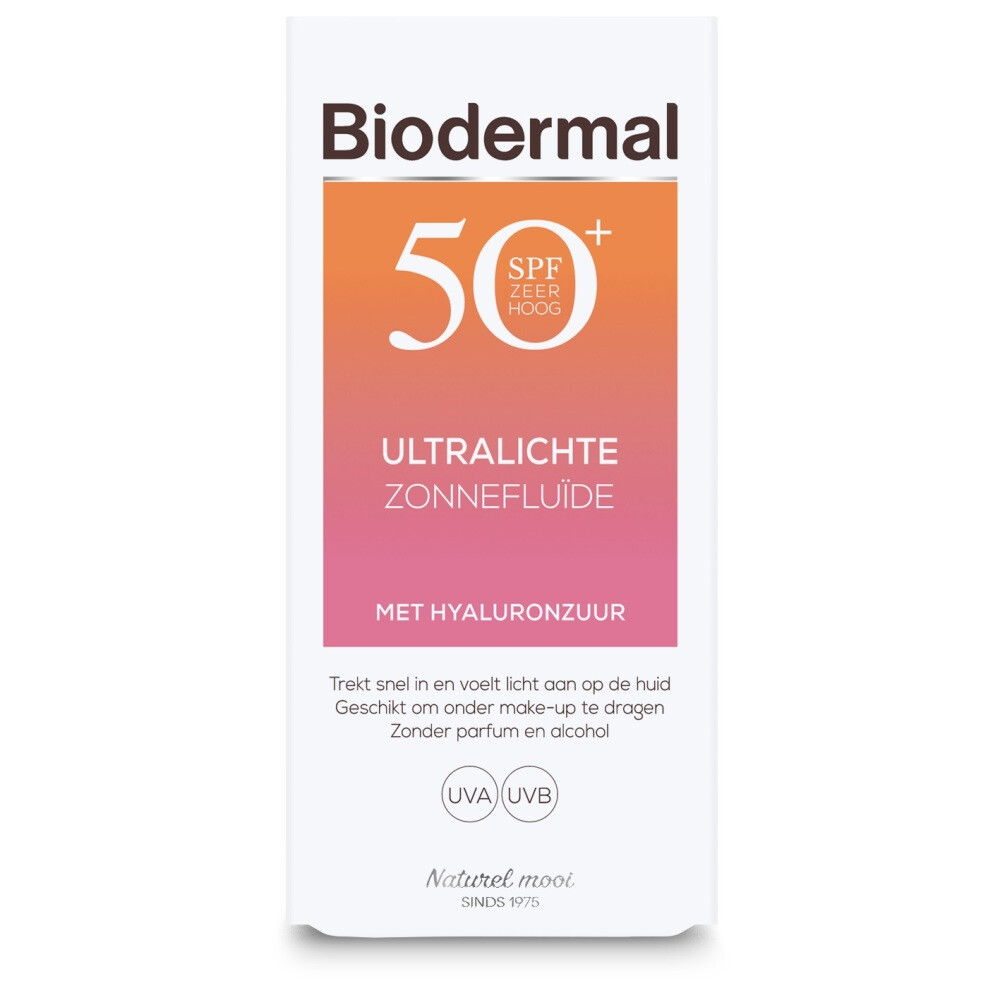 2x Biodermal Ultralichte Zonnefluide SPF 50+ 40 ml