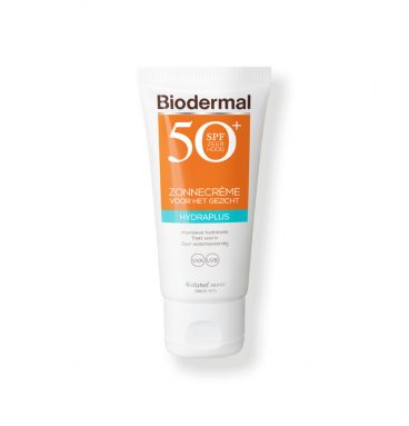 3x Biodermal Zonnecrème Gezicht Hydraplus SPF 50+ 50 ml