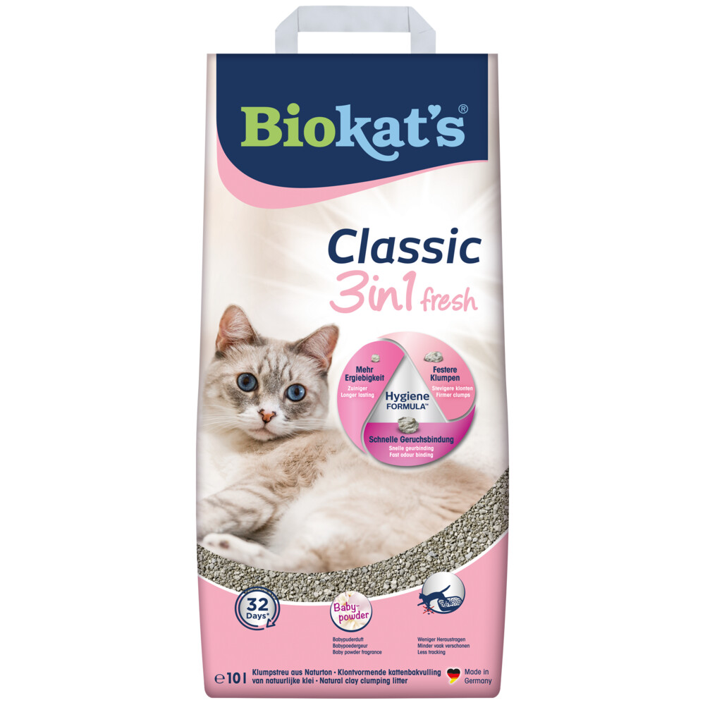 Biokat's Kattenbakvulling Classic Fresh Babypoeder 10 liter