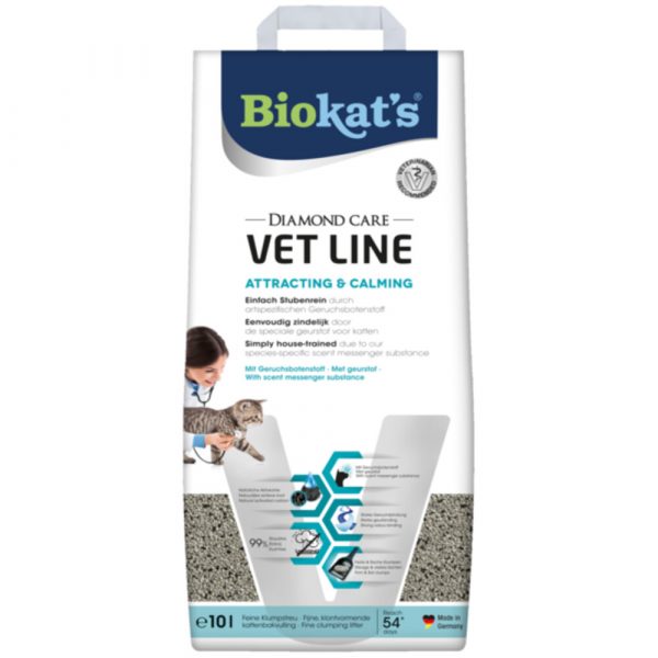 Biokat's Kattenbakvulling Diamond Care Vet Line Attracting&Calming 10 liter