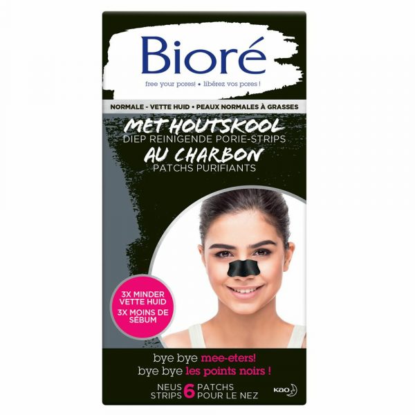 4x Bioré Houtskool Diep Reinigende Porie Strips 6 strips