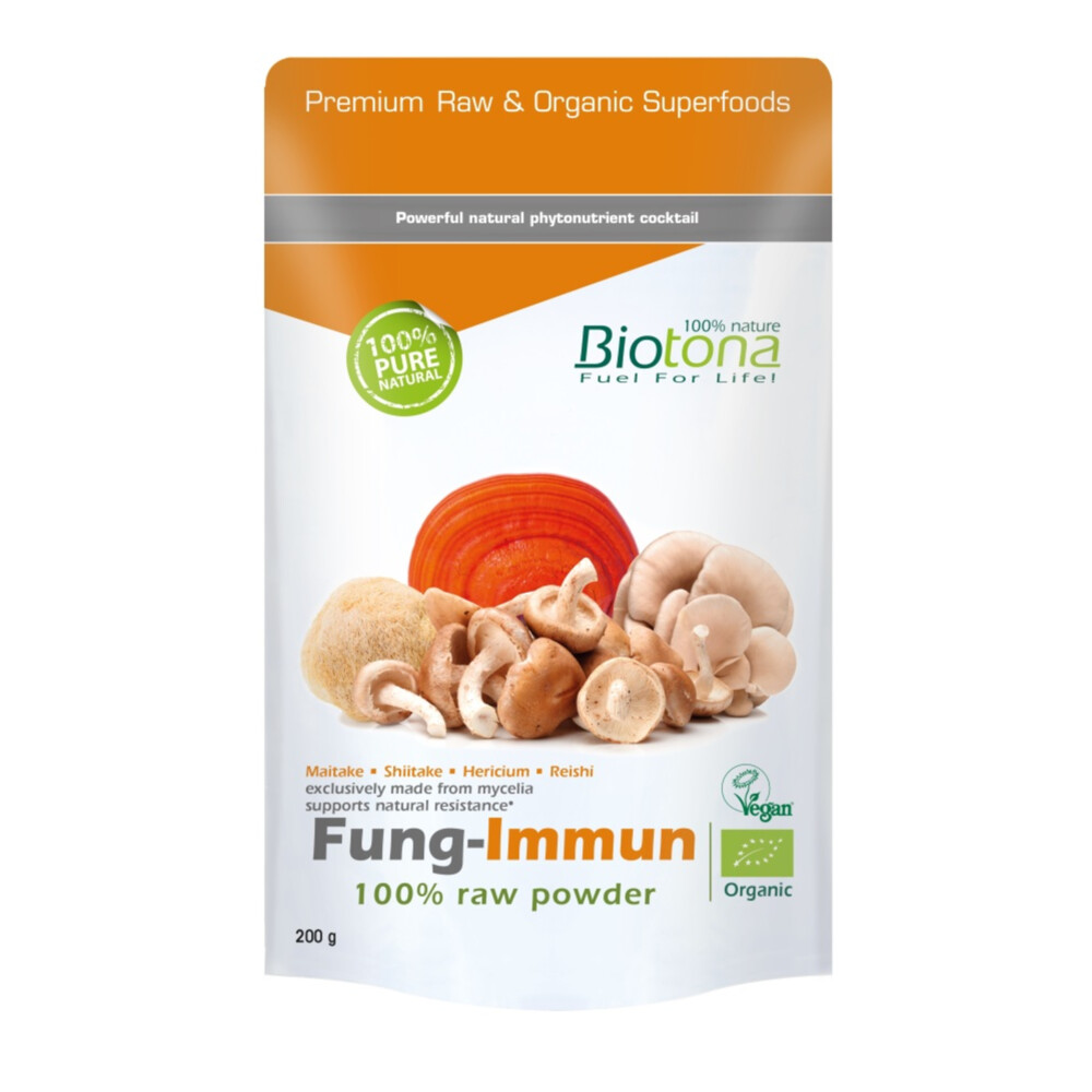 6x Biotona Fung-immun Raw Powder Biologisch 200 gr