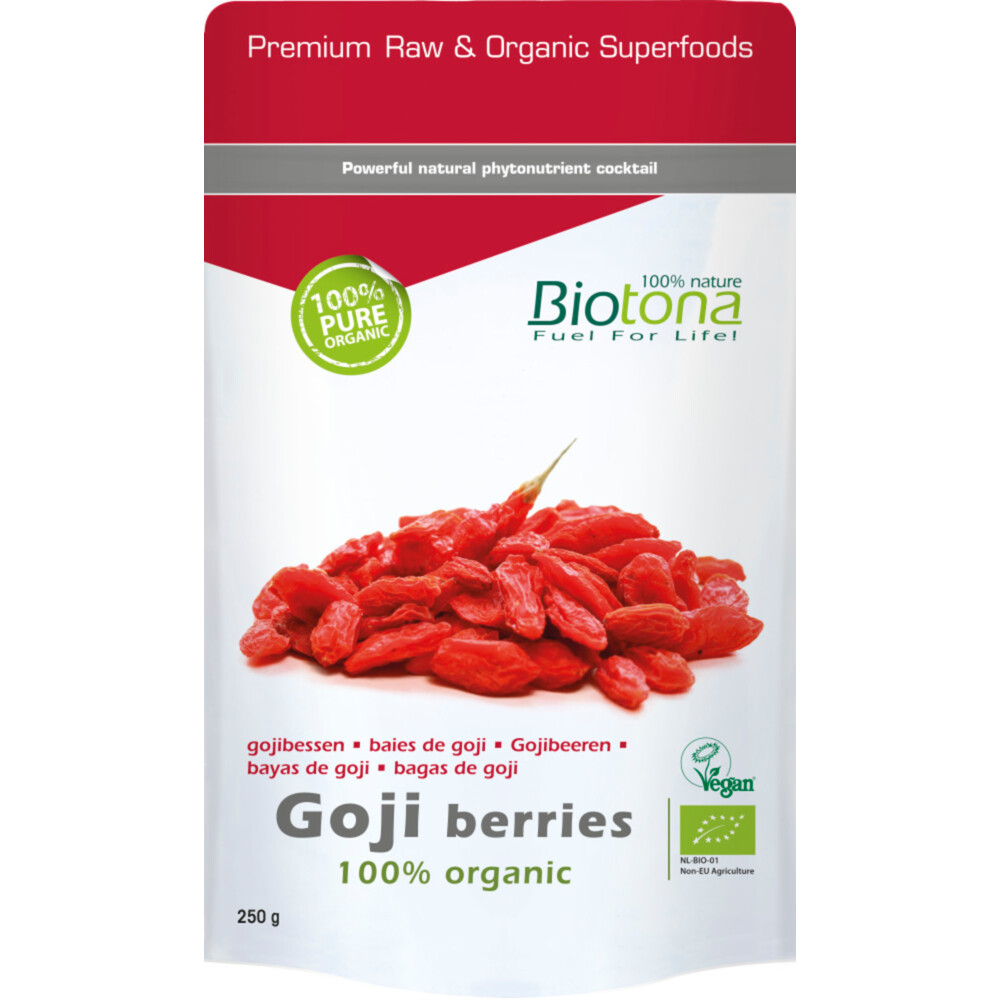 3x Biotona Goji Berries Organic Bio 250 gr