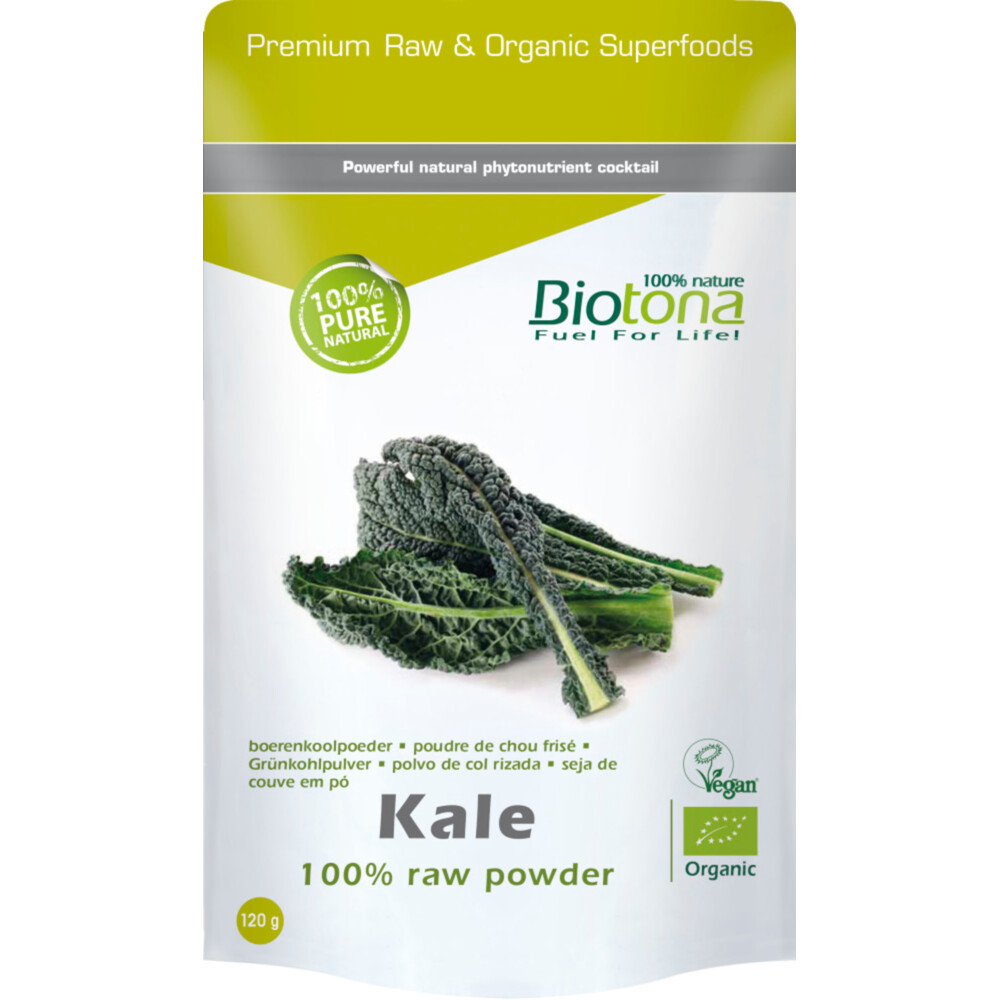 3x Biotona Kale Raw Powder Bio 120 gr