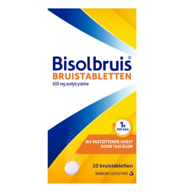 Bisolvon Bisolbruis 10 bruistabletten