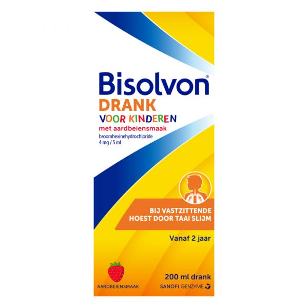 Bisolvon Drank Kind Met Aardbeiensmaak 200 ml