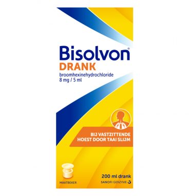 Bisolvon Drank bij Vastzittende Hoest 200 ml