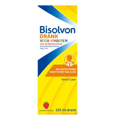 Bisolvon Drank voor Kinderen Aardbeiensmaak 125 ml