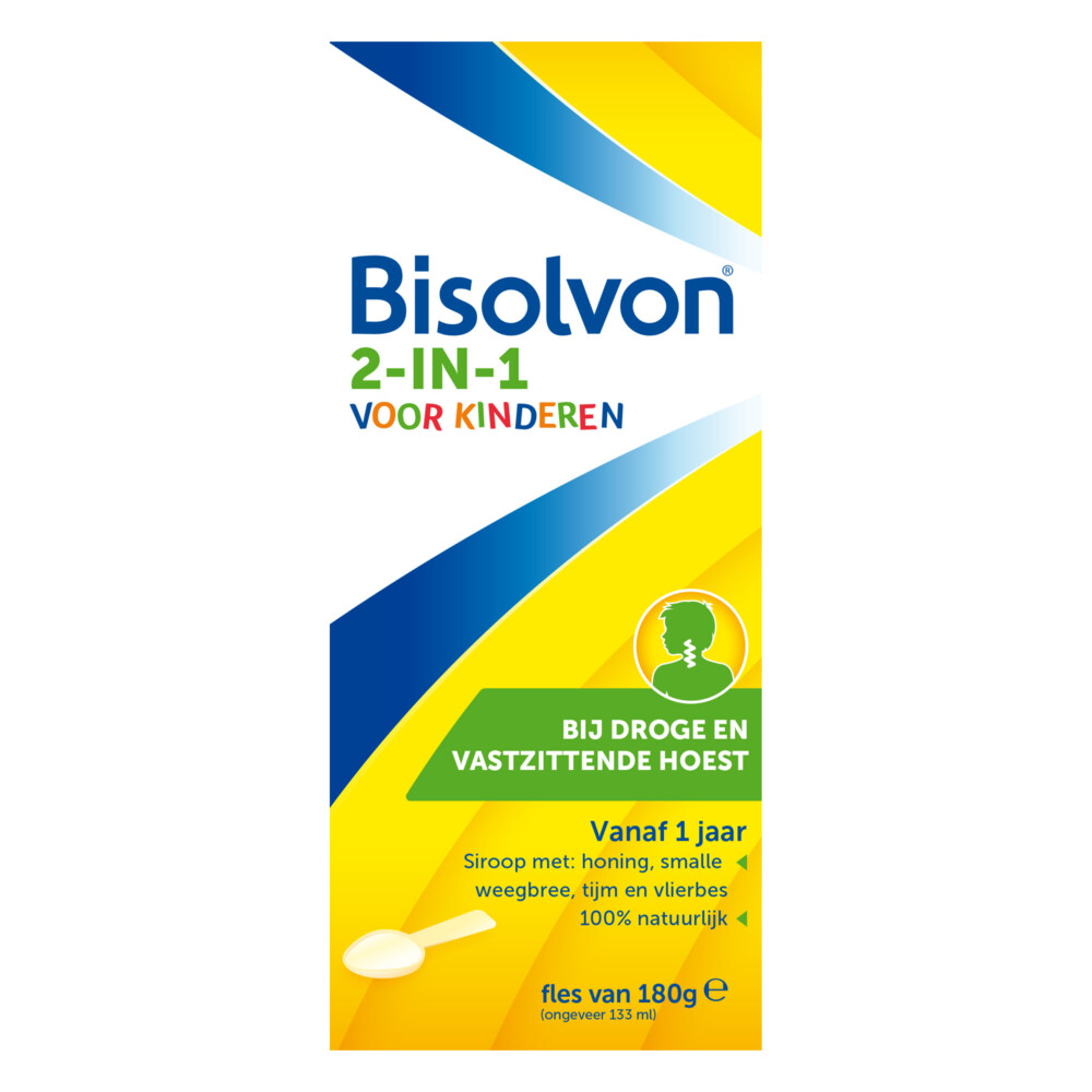 Bisolvon Hoestsiroop 2-in-1 Kind 133 ml