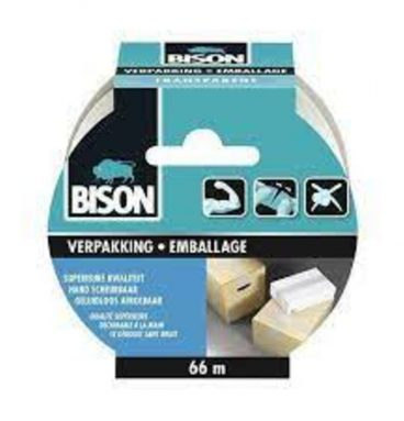 6x Bison Tape Verpakking Transparant 66 m