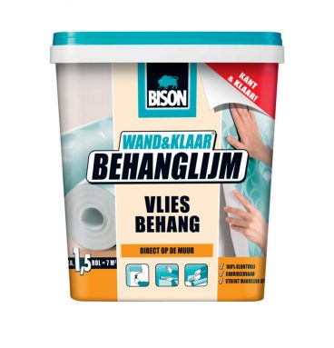 6x Bison Wand&Klaar Behanglijm Vliesbehang Pot 1kg