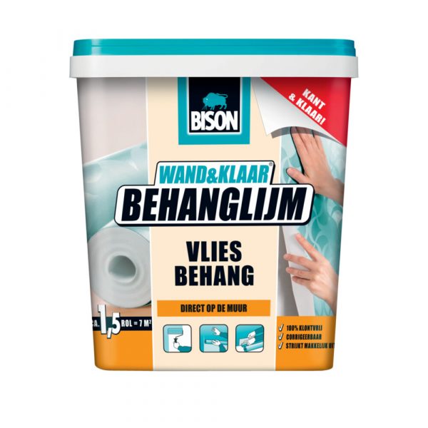 6x Bison Wand&Klaar Behanglijm Vliesbehang Pot 1kg