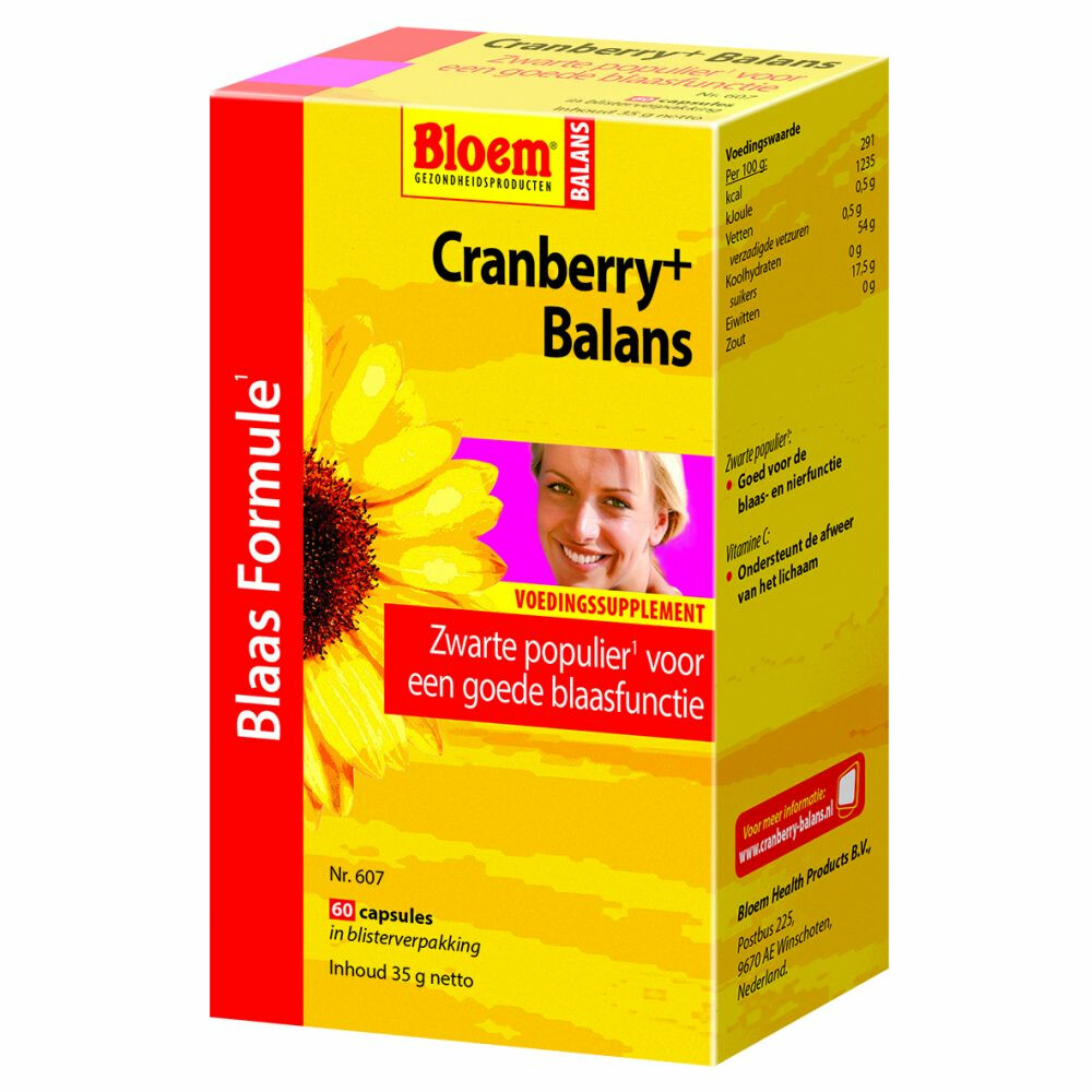 Bloem Cranberry + Balans 60 capsules