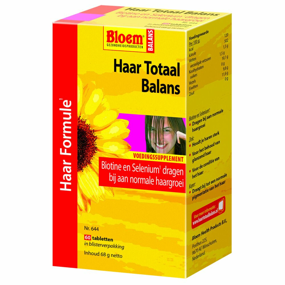 Bloem Haar Totaal Balans 60 tabletten