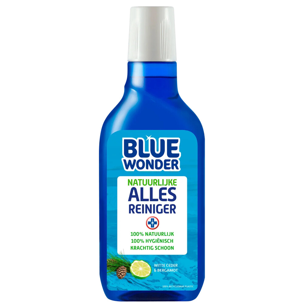 6x Blue Wonder 100% Natuurlijke Allesreiniger Witte Ceder 750 ml