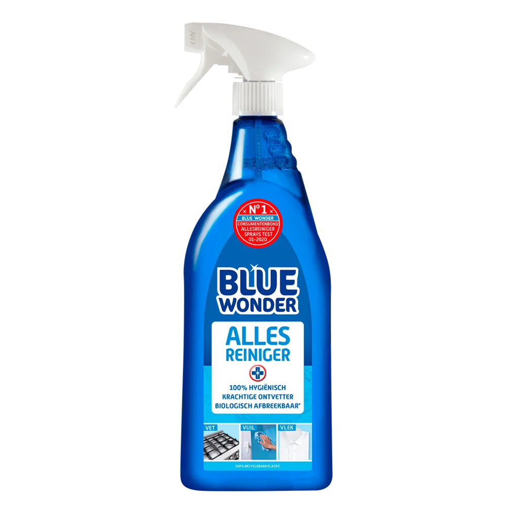 6x Blue Wonder Allesreiniger Spray 750 ml