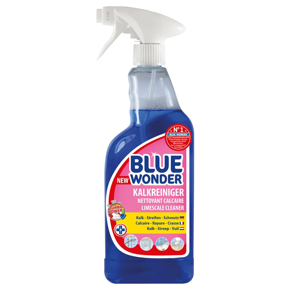 6x Blue Wonder Kalkreiniger Spray 750 ml