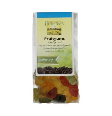 3x Boerjan Mini Fruitgums Suikervrij 110 gr