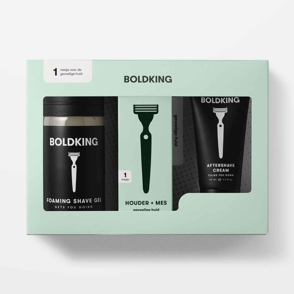 Boldking 3 in 1 Scheerset Gevoelige Huid