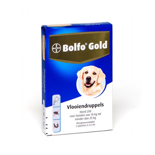 Bolfo Gold Anti Vlooiendruppels Hond 10 - 25 kg 2 pipetten