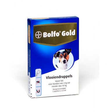 Bolfo Gold Anti Vlooiendruppels Hond 4 - 10 kg 2 pipetten