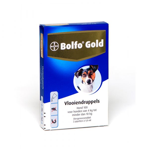 Bolfo Gold Anti Vlooiendruppels Hond 4 - 10 kg 2 pipetten