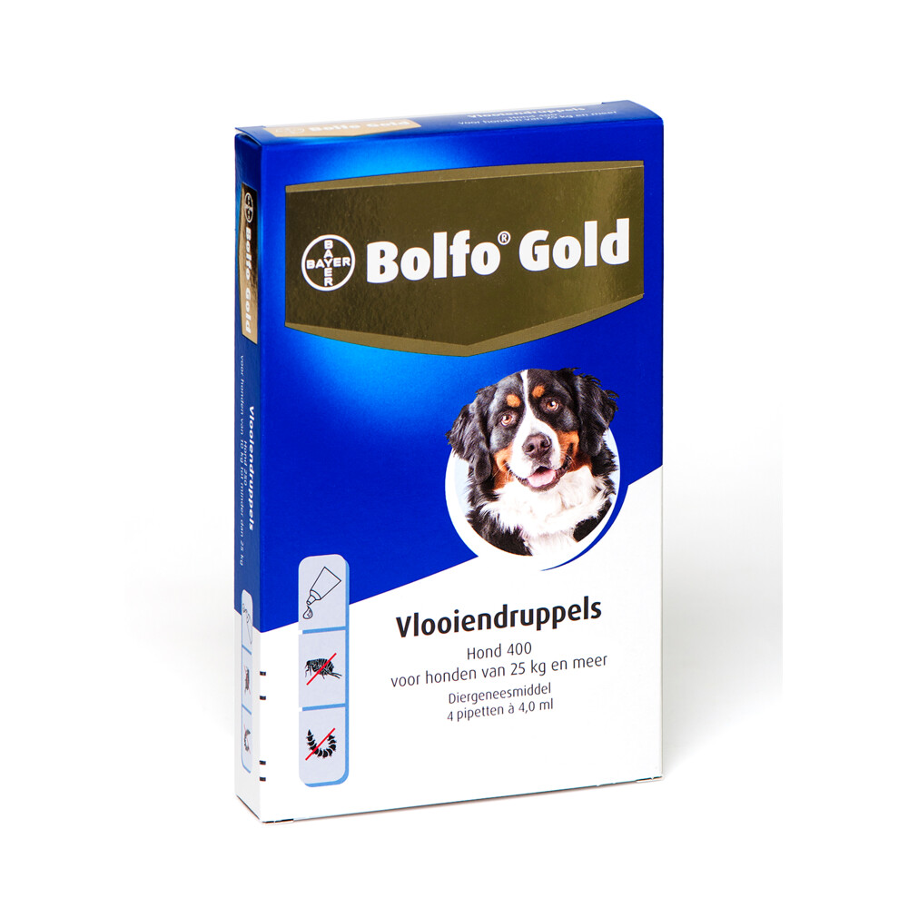 Bolfo Gold Anti Vlooiendruppels Hond vanaf 25 kg 4 pipetten