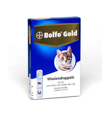 Bolfo Gold Anti Vlooiendruppels Kat vanaf 1 kg 2 pipetten