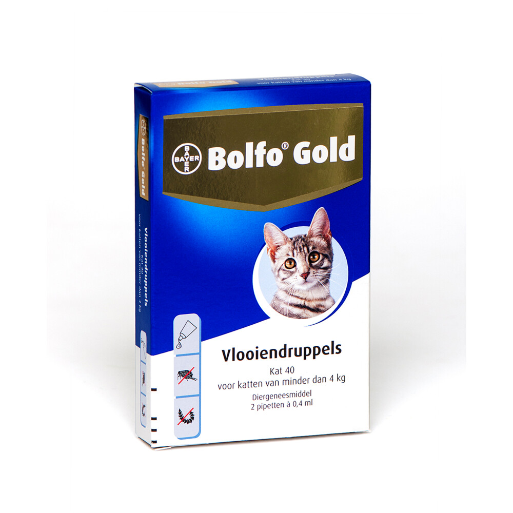 Bolfo Gold Anti Vlooiendruppels Kat vanaf 1 kg 2 pipetten