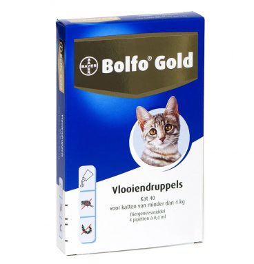 Bolfo Gold Anti Vlooiendruppels Kat vanaf 1 kg 4 pipetten