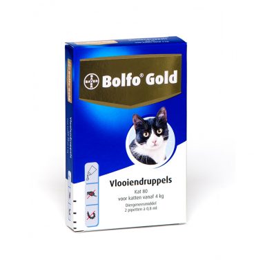 Bolfo Gold Anti Vlooiendruppels Kat vanaf 4 kg 2 pipetten