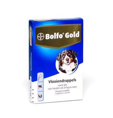 Bolfo Gold Hond Vlooiendruppels Hond vanaf 25 kg 2 pipetten