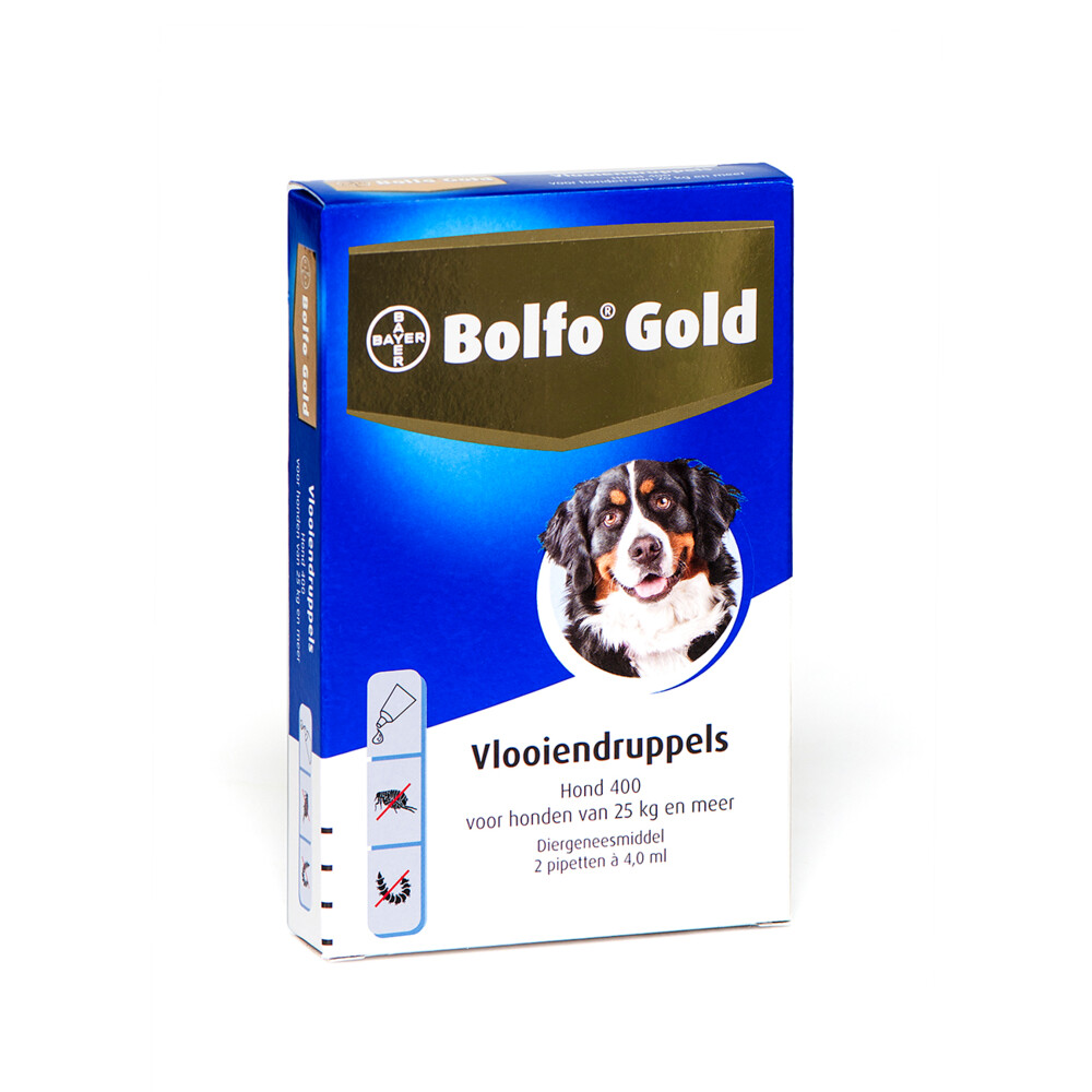 Bolfo Gold Hond Vlooiendruppels Hond vanaf 25 kg 2 pipetten